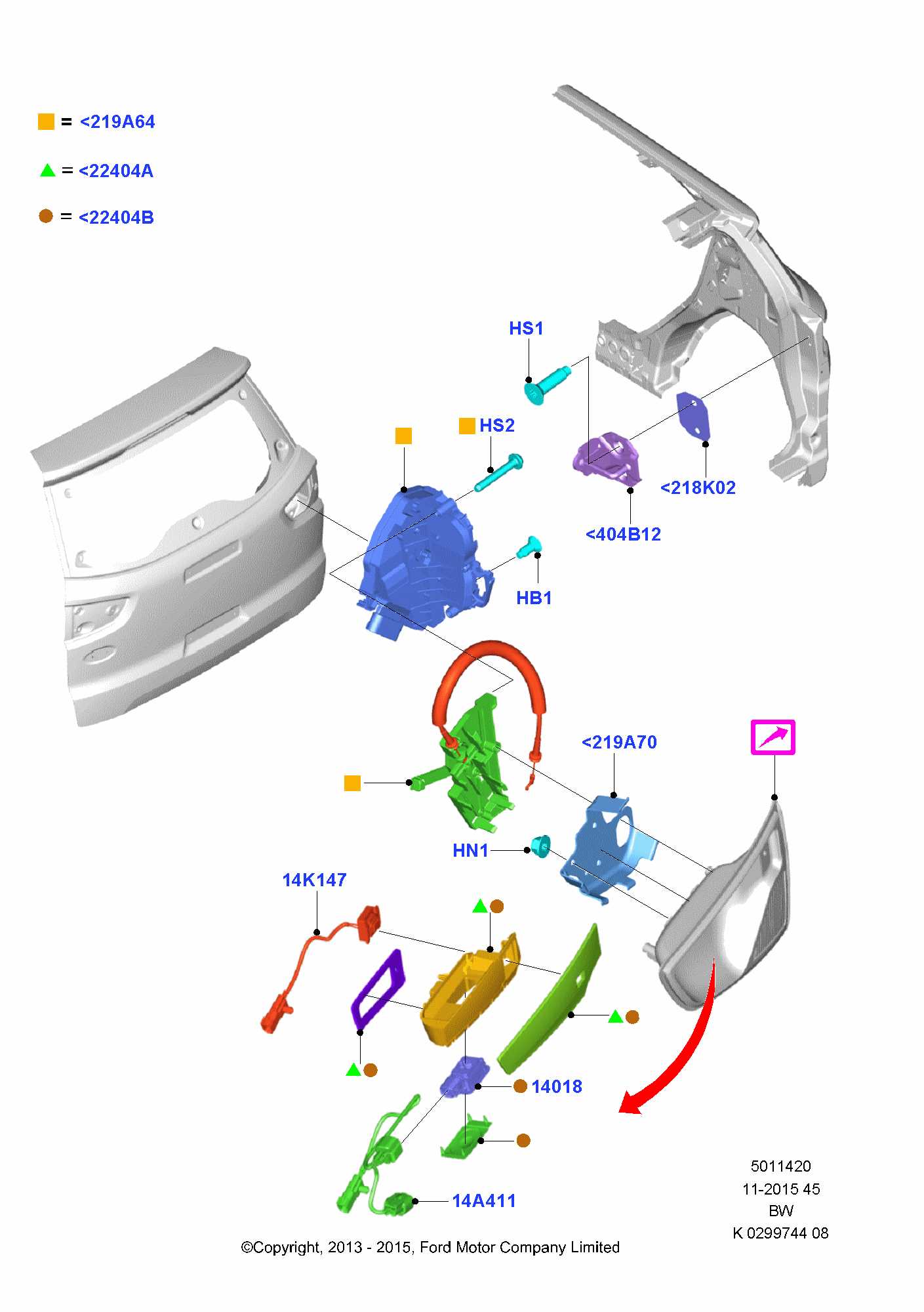 2015 ford escape body parts diagram