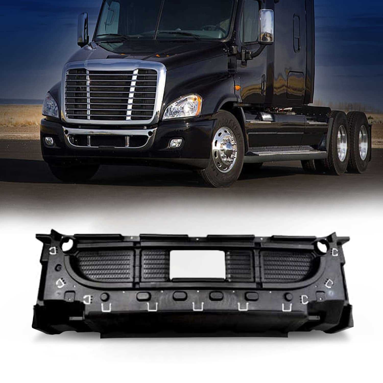 2015 freightliner cascadia front bumper parts diagram