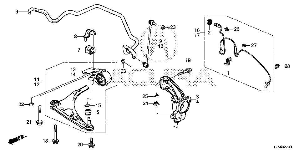 2016 acura mdx parts diagram