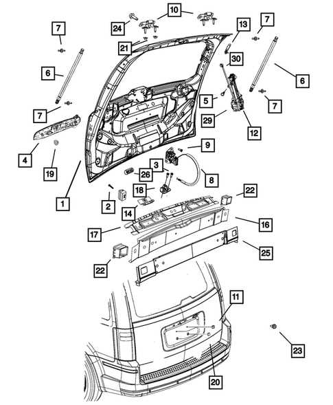 2017 dodge grand caravan parts diagram