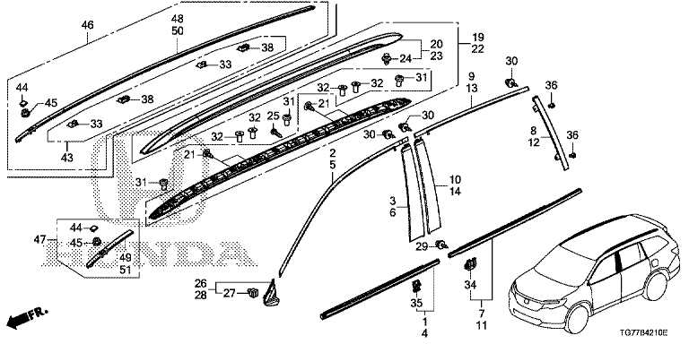 2018 honda pilot parts diagram