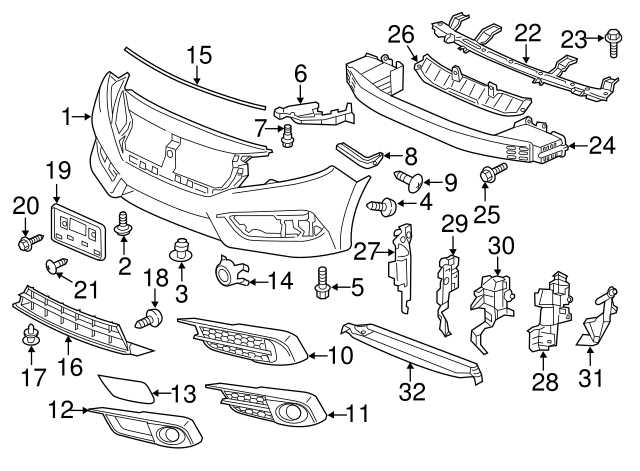 2019 honda civic parts diagram