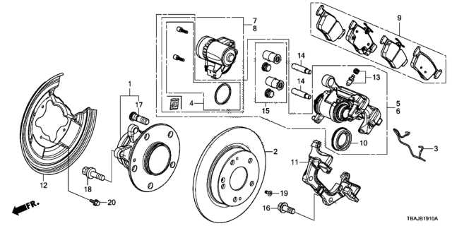 2019 honda civic parts diagram
