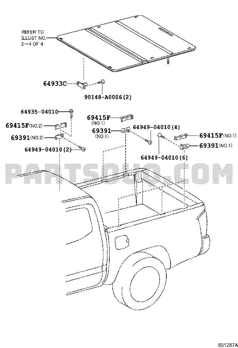 2019 tacoma parts diagram