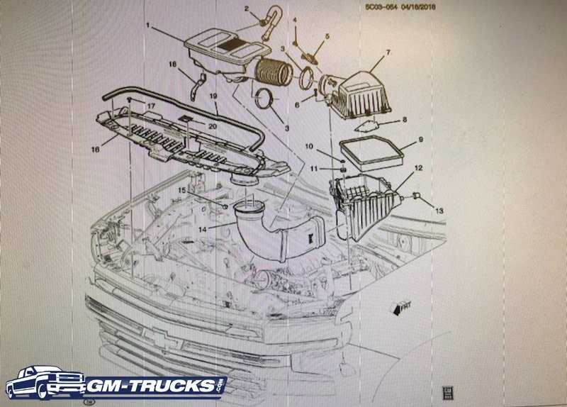 2019 chevy silverado parts diagram