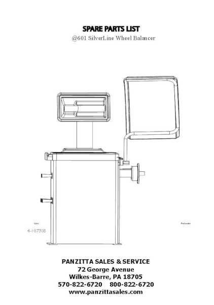 corghi tire machine parts diagram