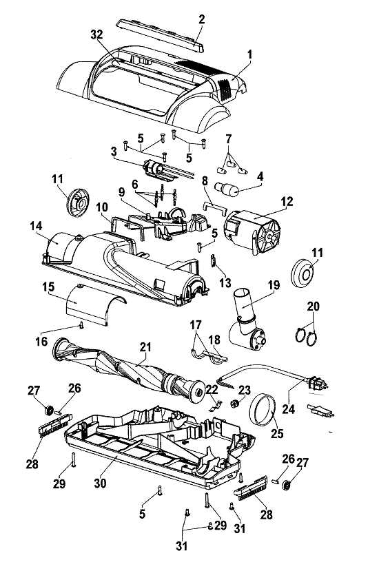 hoover windtunnel 2 parts diagram