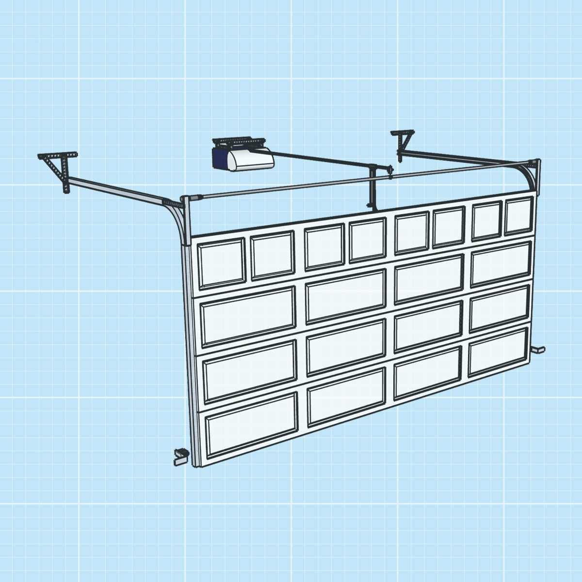 garage door parts diagram