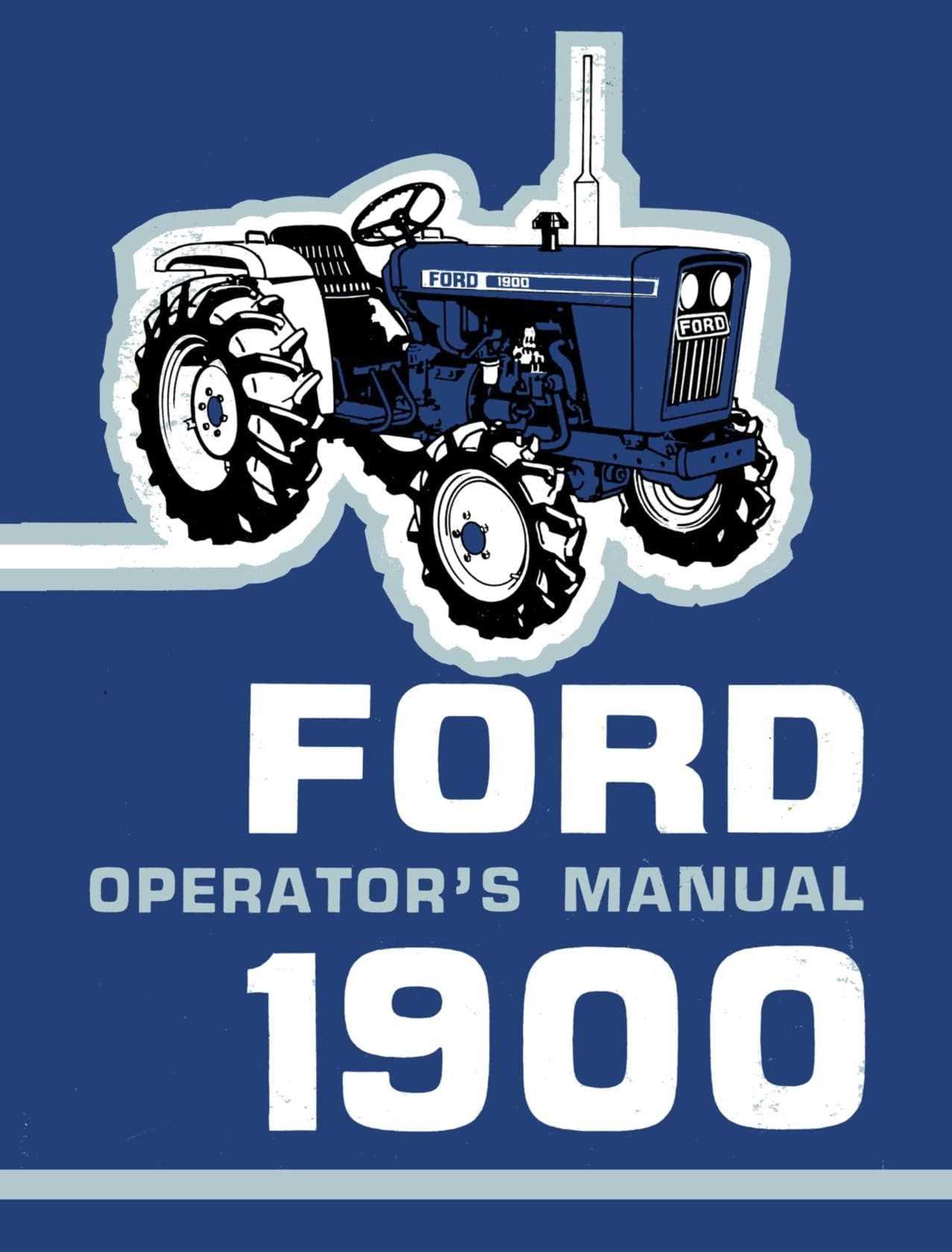 ford 1900 tractor parts diagram