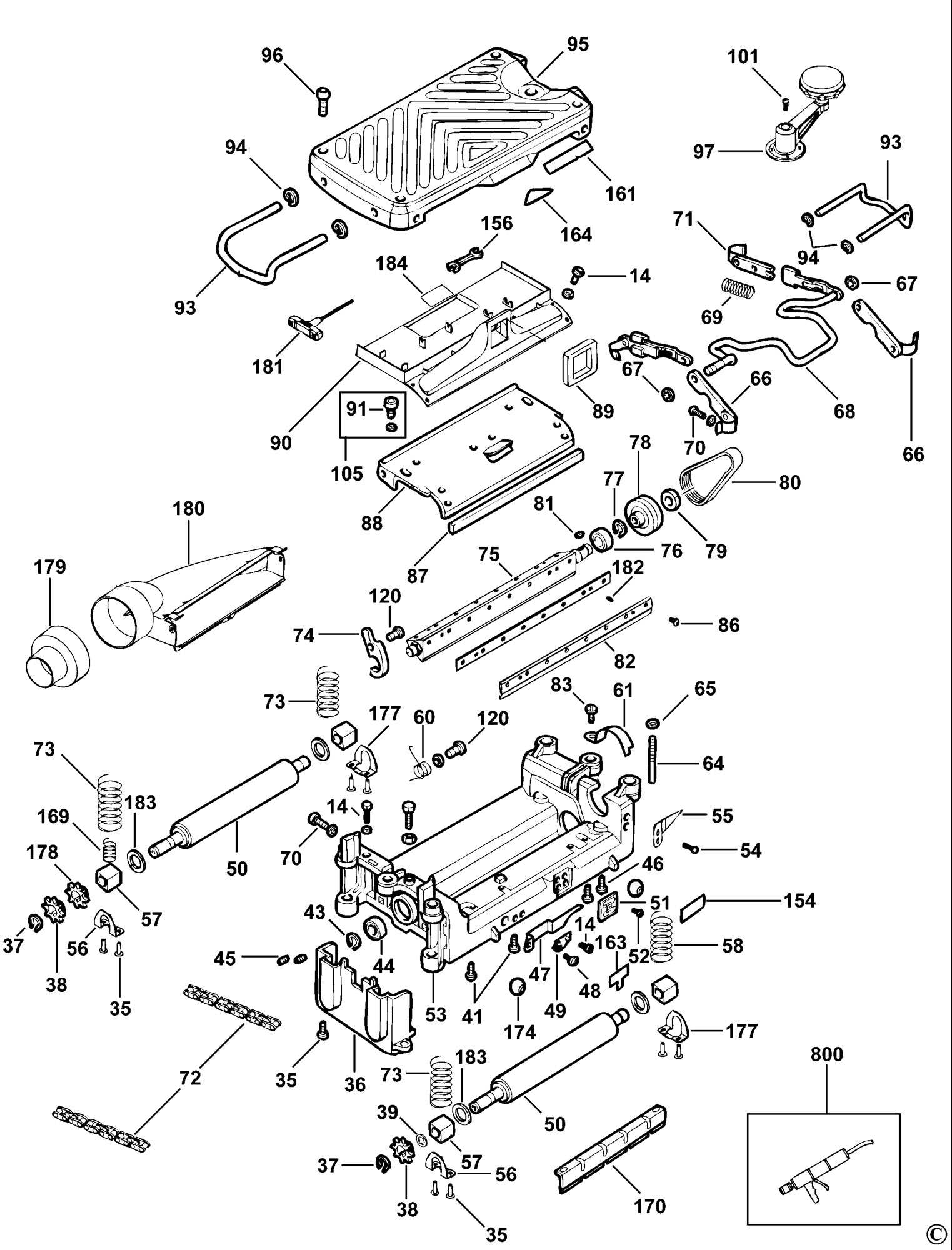 dewalt 735 parts diagram