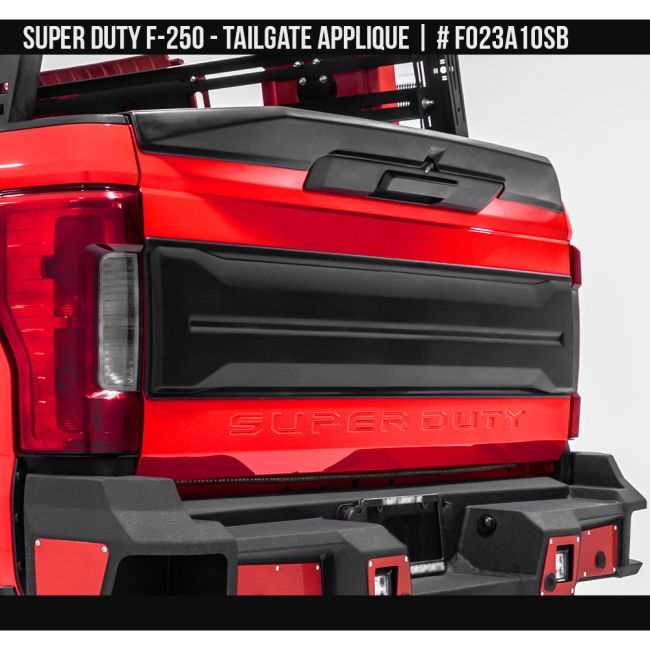 2018 ford f250 tailgate parts diagram