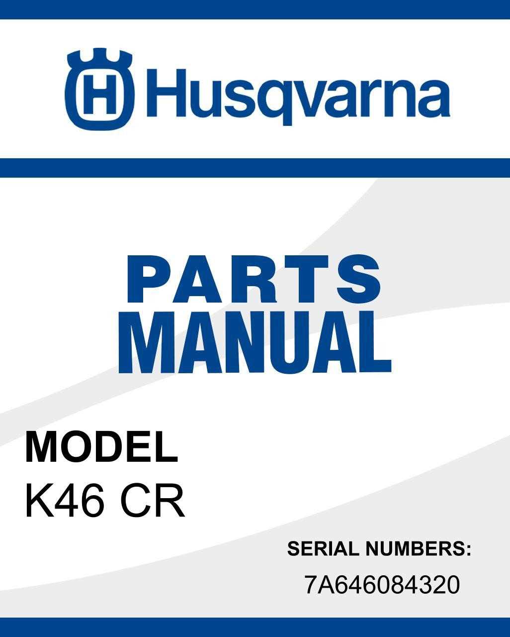 husqvarna 460 rancher parts diagram