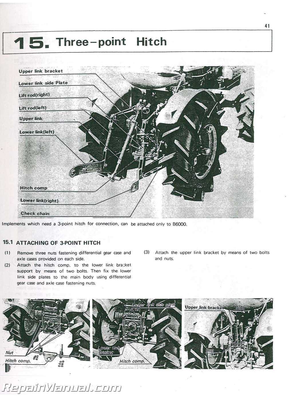 kubota b6000 parts diagram