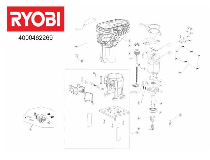 makita router parts diagram