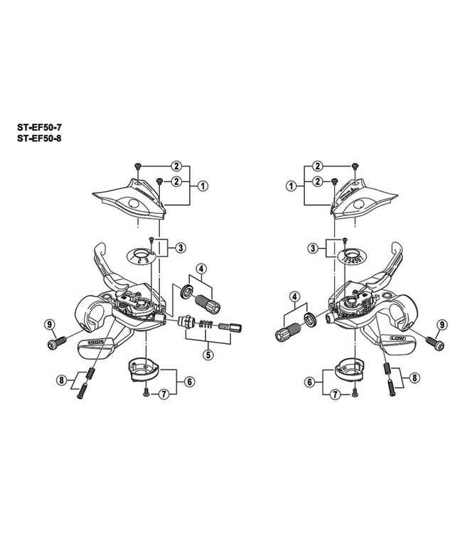 bike shifter parts diagram