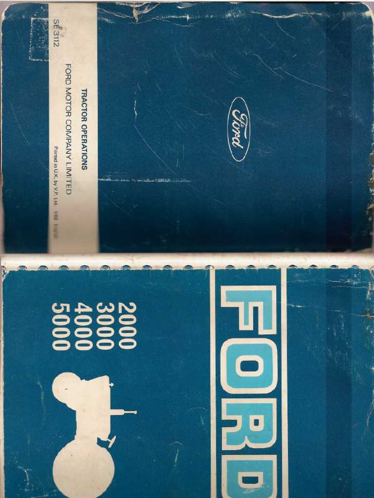 ford 5000 pto parts diagram