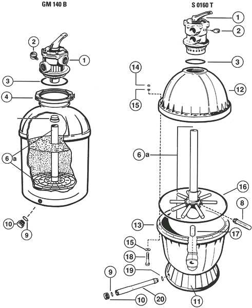 hayward pool filter parts diagram