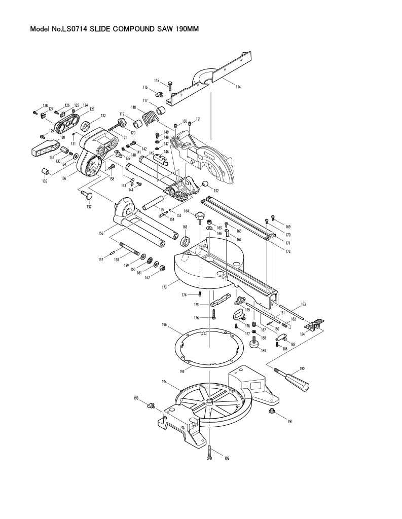 makita ls1017l parts diagram