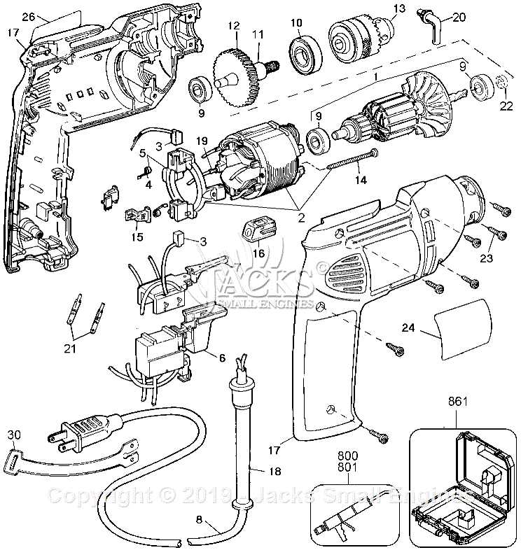 dewalt cordless drill parts diagram