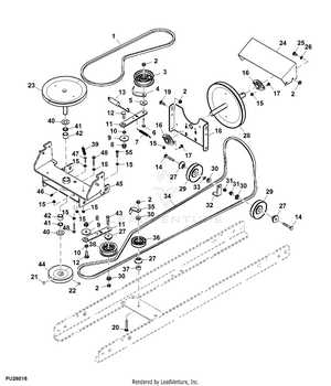 john deere la105 deck parts diagram