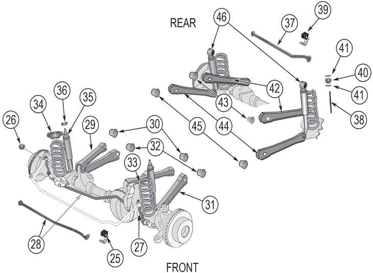 jeep grand cherokee body parts diagram