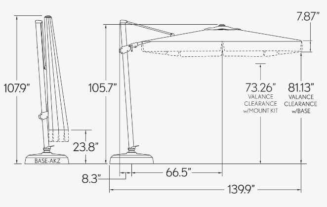 offset umbrella parts diagram