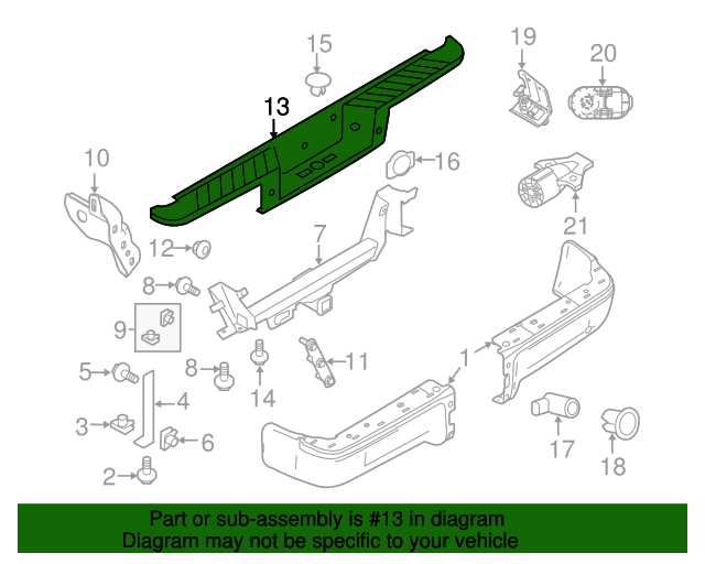 2013 f150 tailgate parts diagram