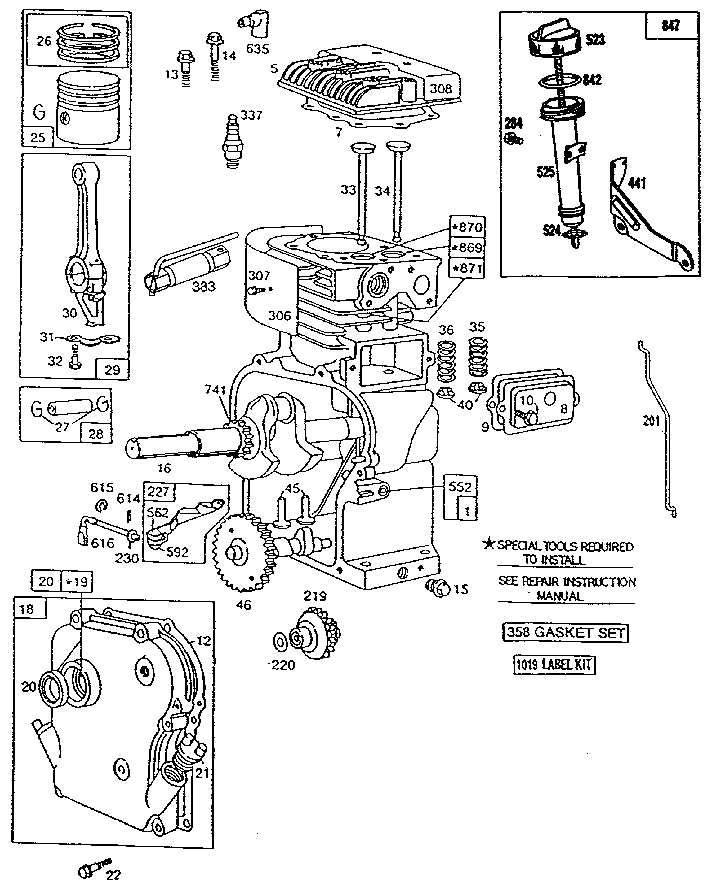 briggs and stratton 12.5 hp engine parts diagram