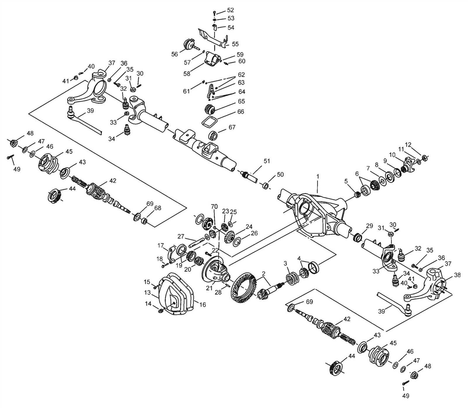 jeep front end parts diagram