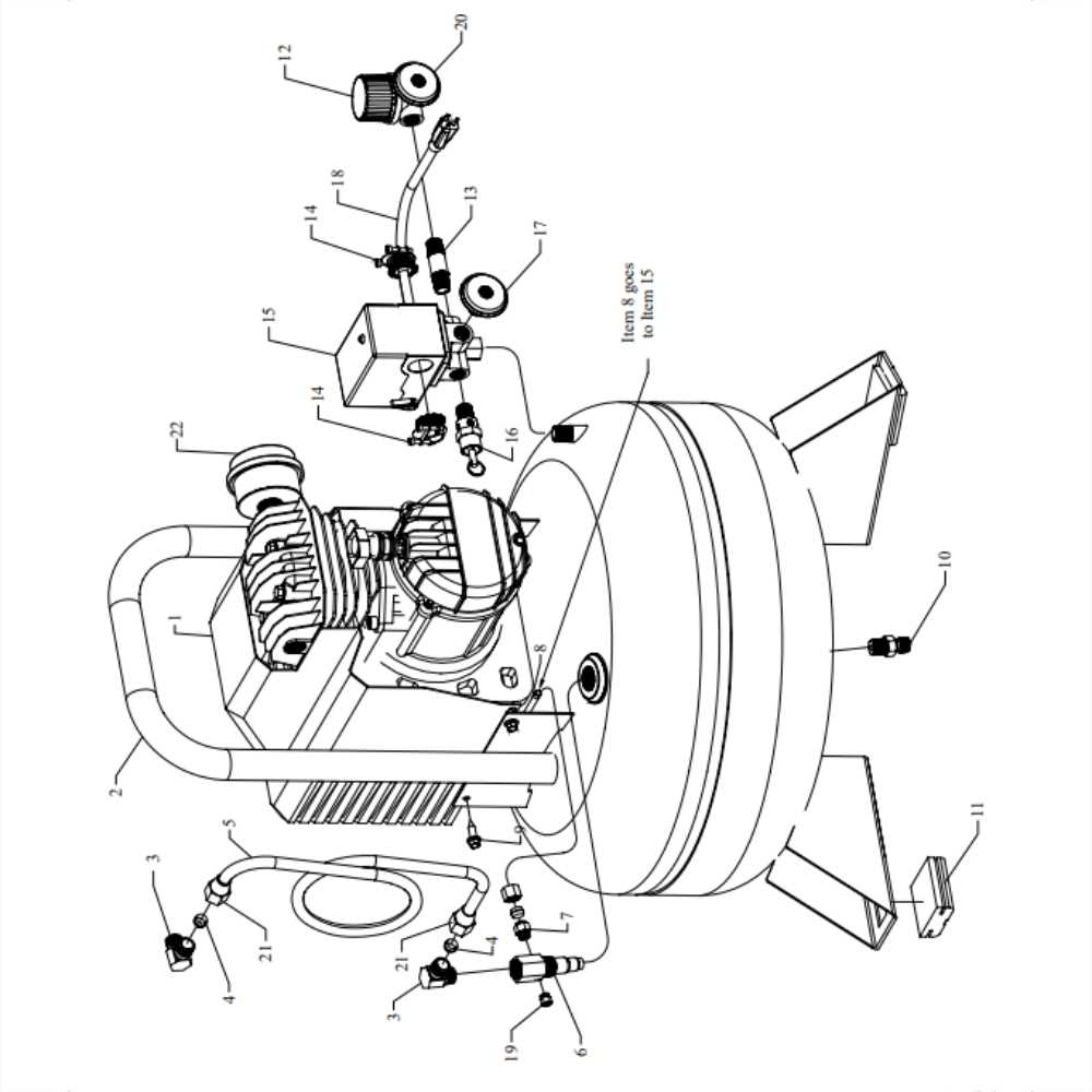 central pneumatic air compressor parts diagram