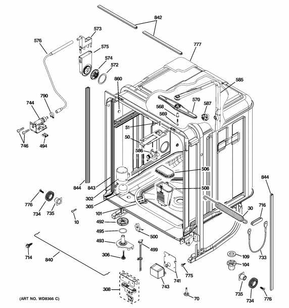 dishwasher part diagram