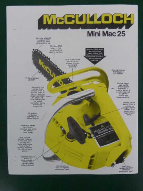 mcculloch mini mac 25 parts diagram