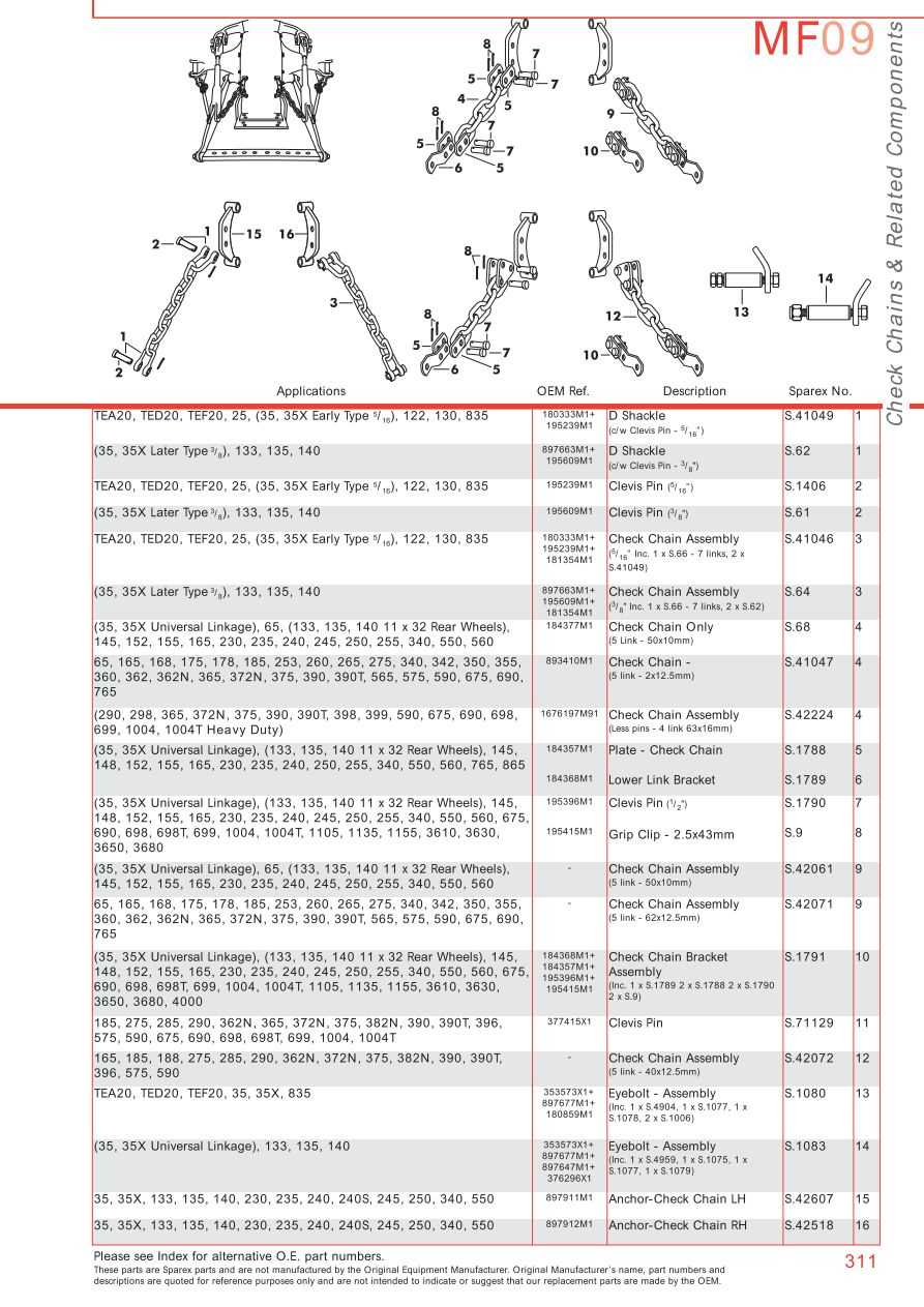 massey ferguson 1135 parts diagram