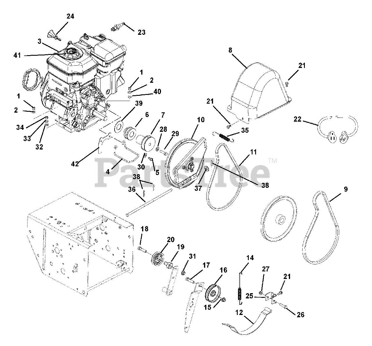 19 hp briggs and stratton engine parts diagram