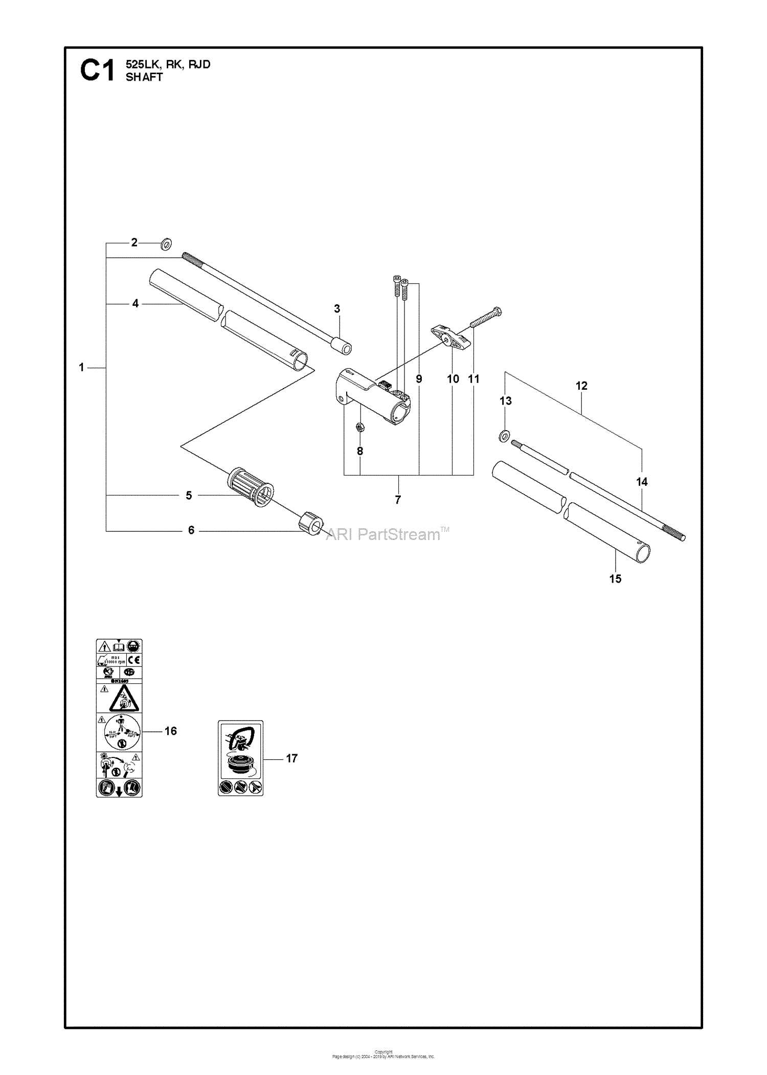 husqvarna 525lst parts diagram