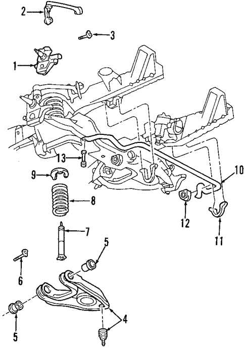 front end f250 steering parts diagram