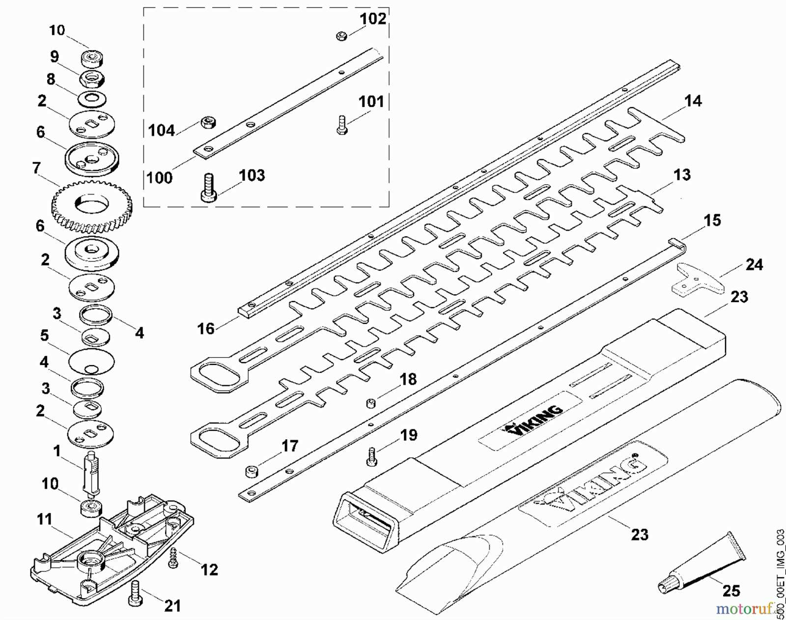 hedge trimmer stihl hs 46 c parts diagram