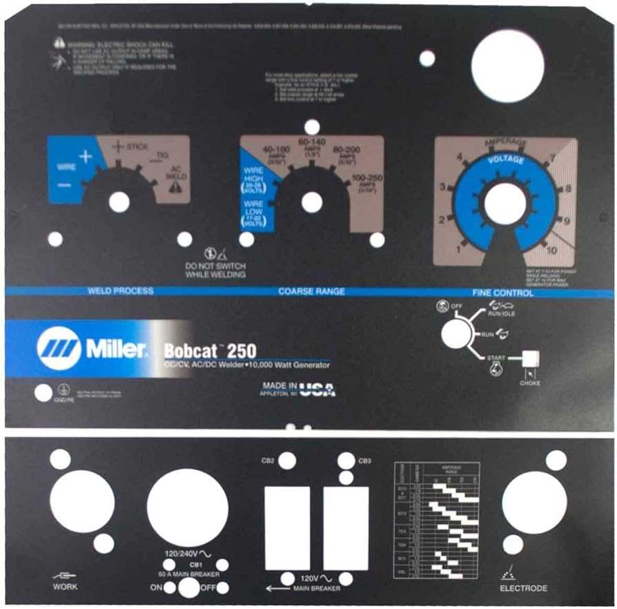 miller bobcat 250 parts diagram