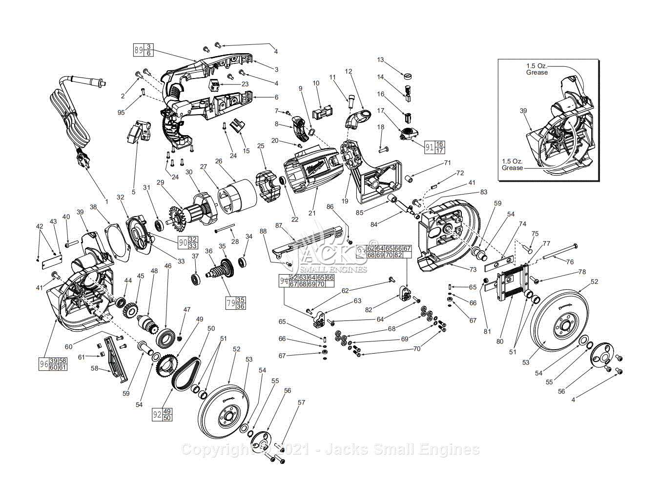 bandsaw parts diagram