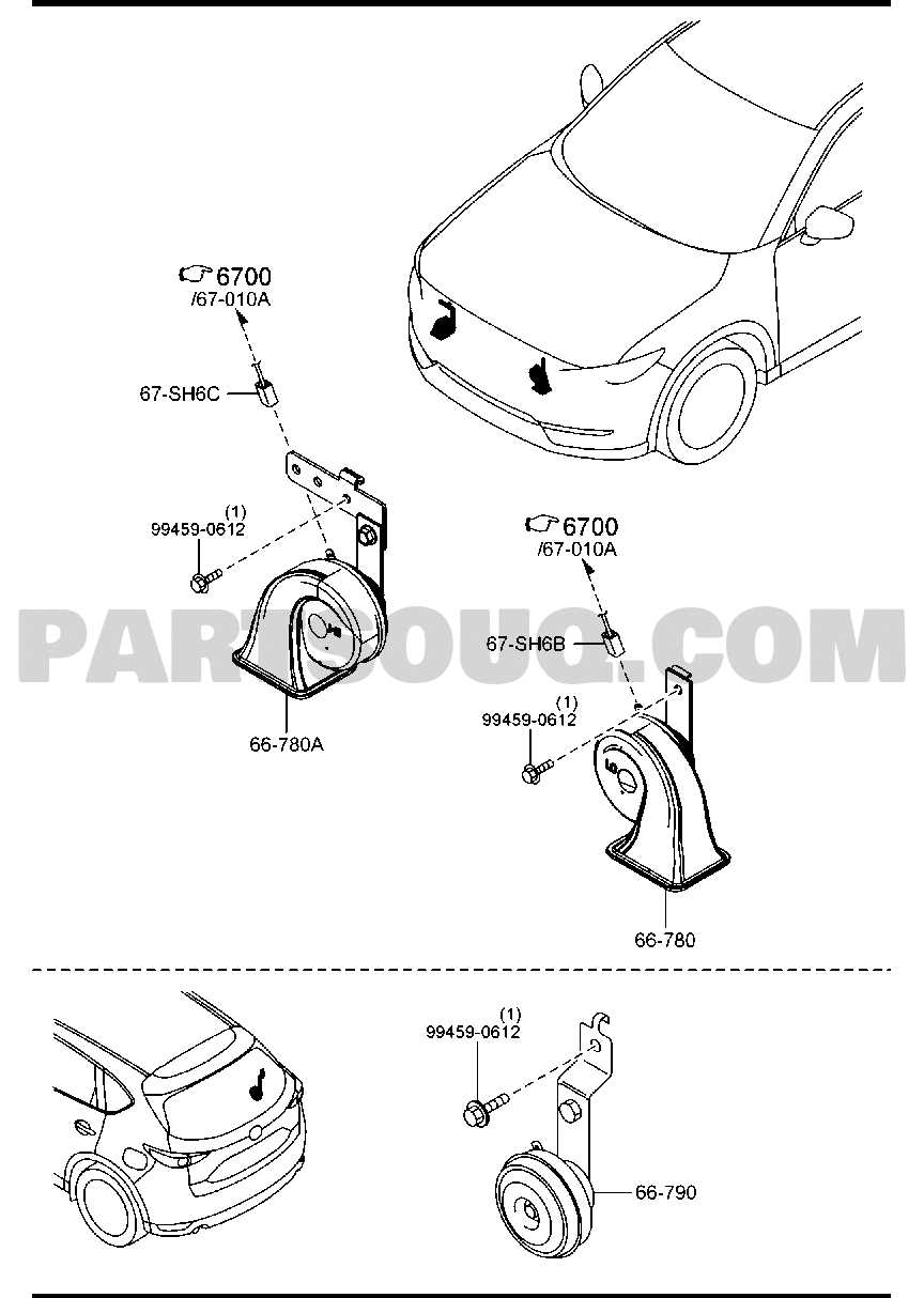 mazda parts diagram catalog