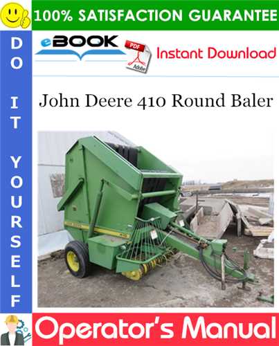 john deere 410 baler parts diagram