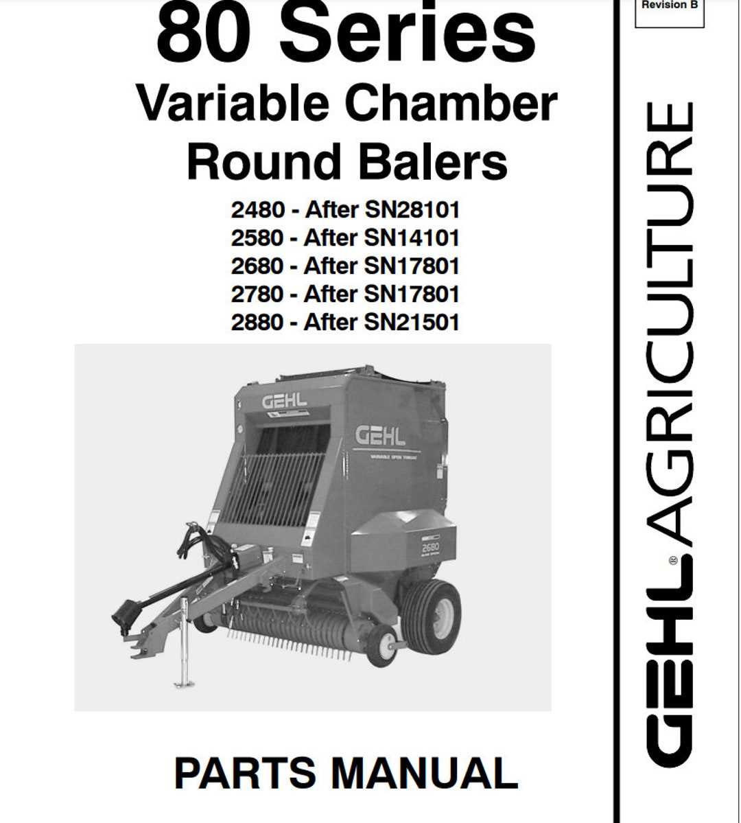 gehl 1475 round baler parts diagram