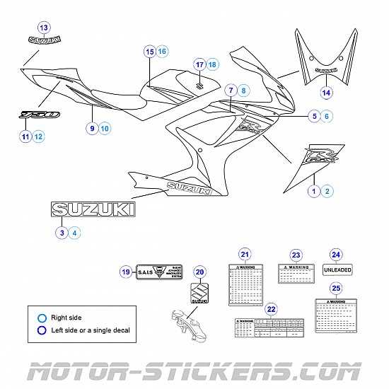 2007 gsxr 750 parts diagram