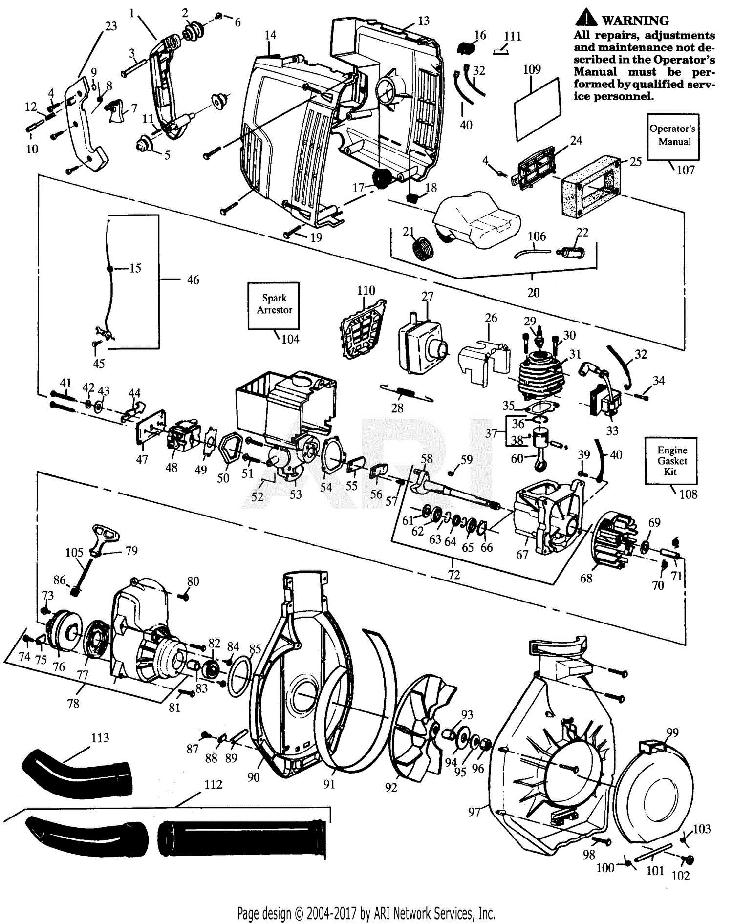 blower parts diagram