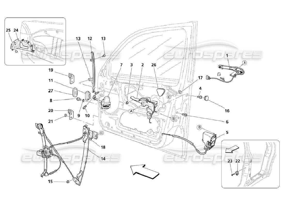 ford ranger door parts diagram