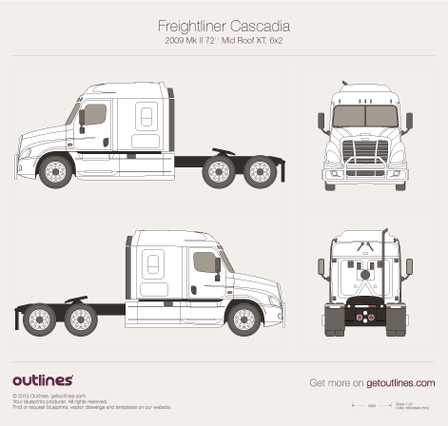 freightliner cascadia body parts diagram