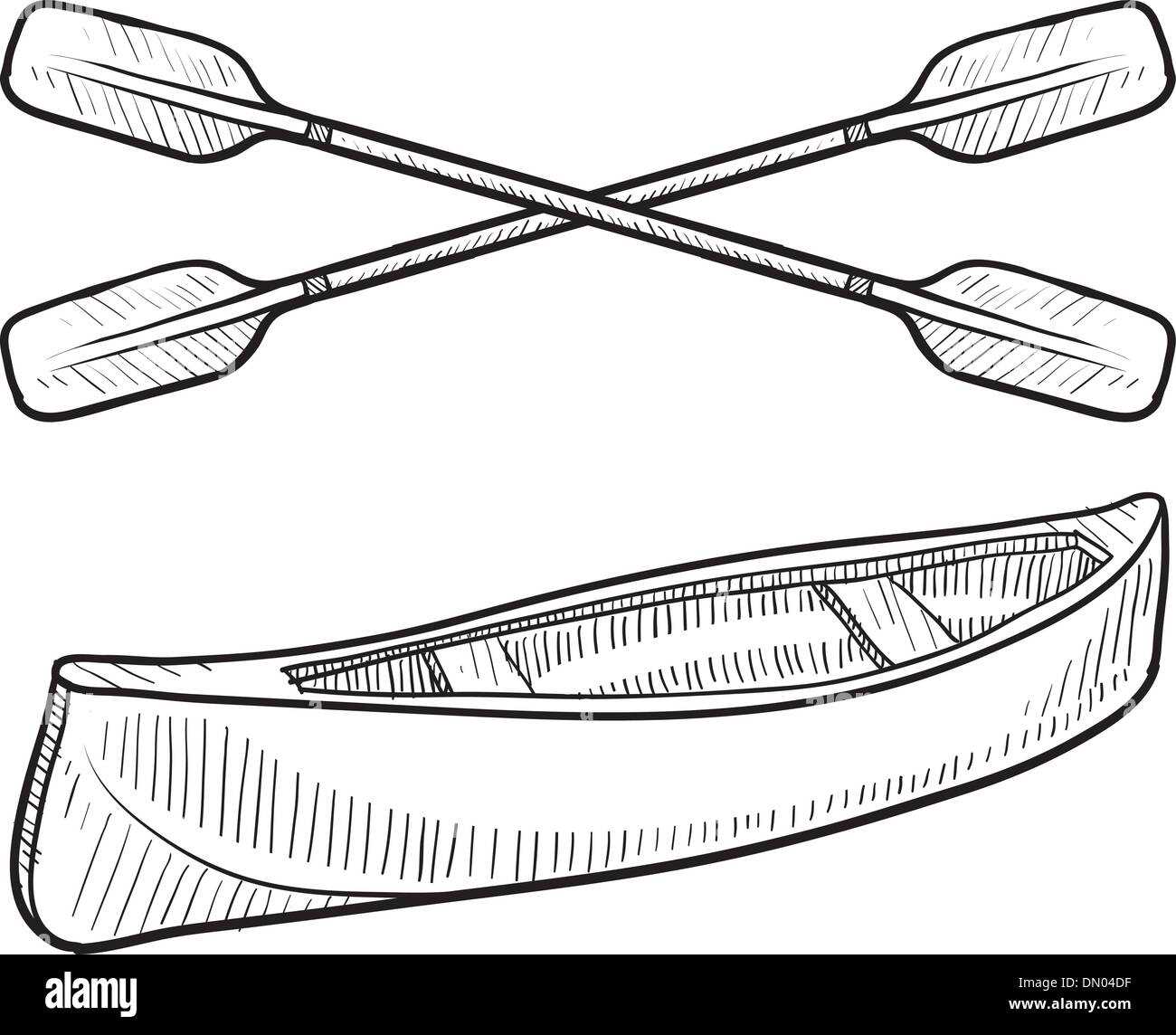 parts of a canoe paddle diagram