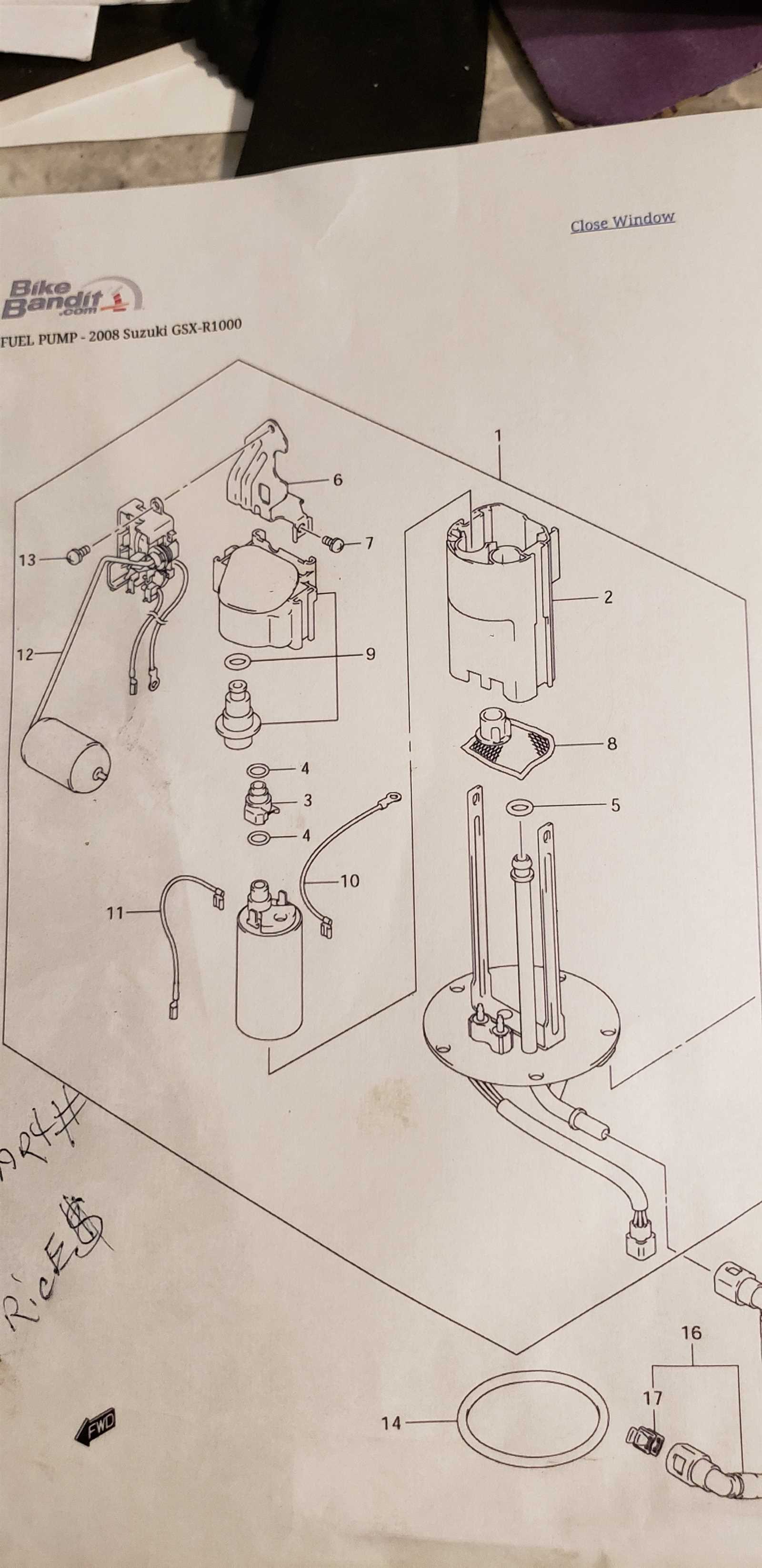 2007 gsxr 750 parts diagram