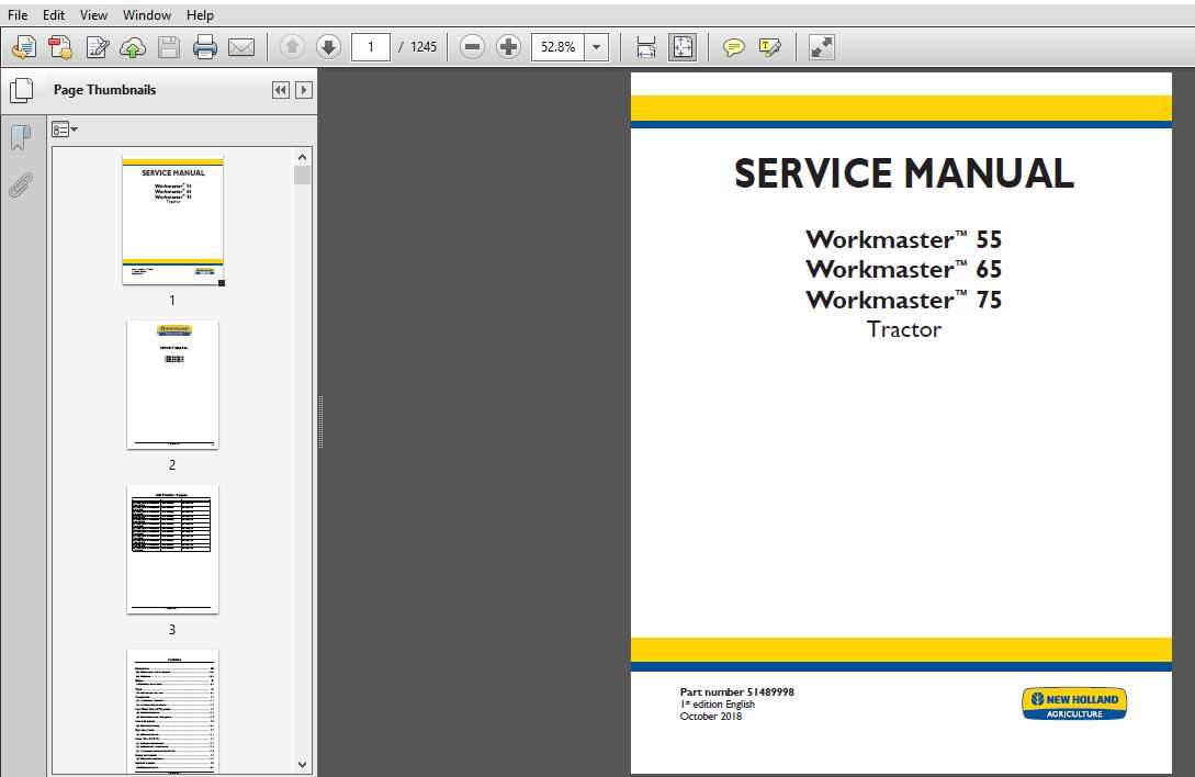 new holland workmaster 75 parts diagram