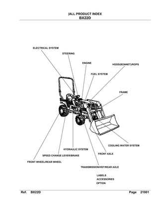 kubota bx2230 parts diagram